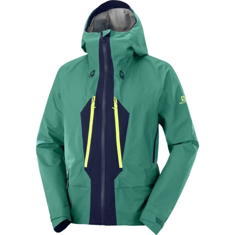 Chaquetas Shell Salomon Outpeak GTX 3L Impermeables Hombre Verdes | MX UVRX083